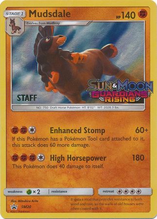 Mudsdale (SM20) (Staff Prerelease Promo) [Sun & Moon: Black Star Promos] | Mega City Incorporated