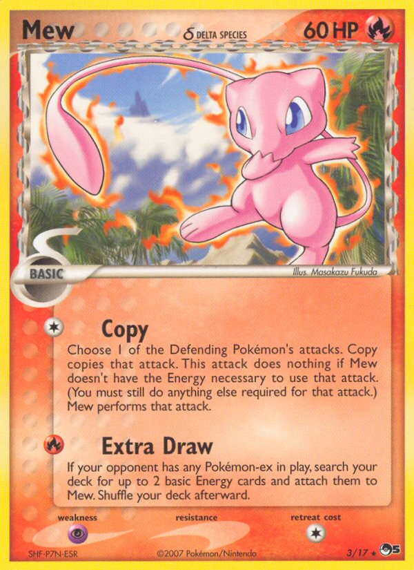 Mew (3/17) (Delta Species) [POP Series 5] | Mega City Incorporated