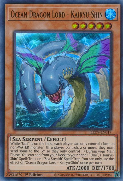 Ocean Dragon Lord - Kairyu-Shin [LED9-EN017] Ultra Rare | Mega City Incorporated