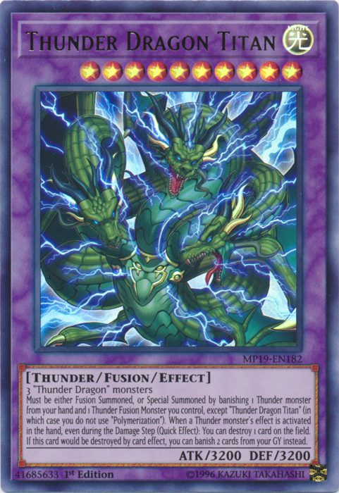 Thunder Dragon Titan [MP19-EN182] Ultra Rare | Mega City Incorporated