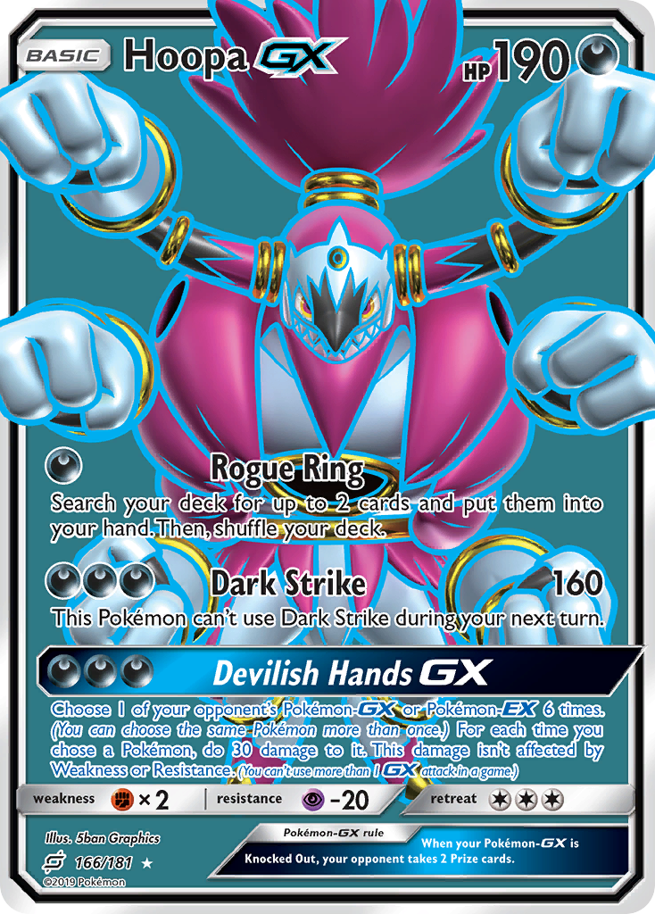 Hoopa GX (166/181) [Sun & Moon: Team Up] | Mega City Incorporated