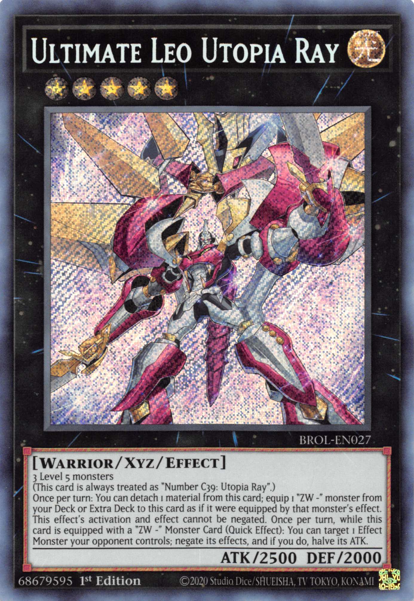 Ultimate Leo Utopia Ray [BROL-EN027] Secret Rare | Mega City Incorporated