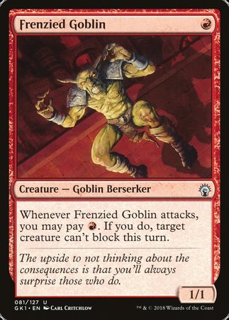 Frenzied Goblin [GRN Guild Kit] | Mega City Incorporated