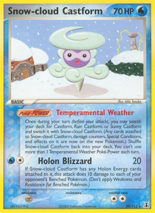 Snow-cloud Castform (29/113) [EX: Delta Species] | Mega City Incorporated