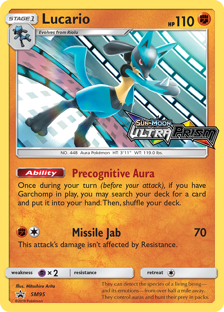 Lucario (SM95) (Prerelease Promo) [Sun & Moon: Black Star Promos] | Mega City Incorporated