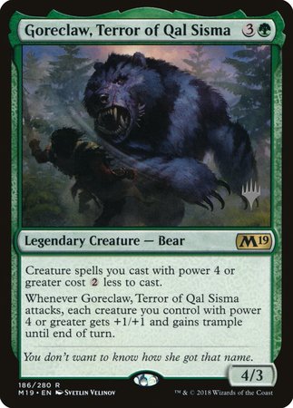 Goreclaw, Terror of Qal Sisma [Core Set 2019 Promos] | Mega City Incorporated