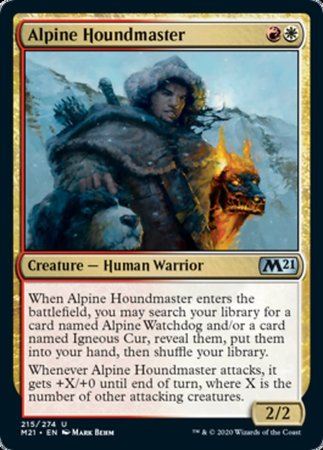 Alpine Houndmaster [Core Set 2021] | Mega City Incorporated