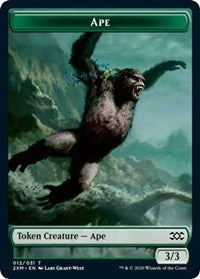 Ape // Elemental Double-sided Token [Double Masters Tokens] | Mega City Incorporated