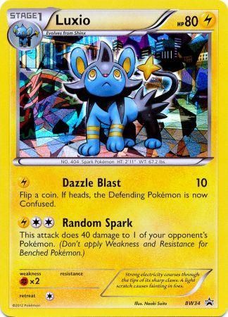 Luxio (BW34) (Cracked Ice Holo) [Black & White: Black Star Promos] | Mega City Incorporated