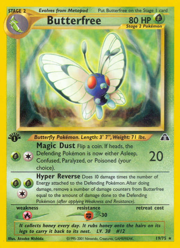 Butterfree (19/75) [Neo Discovery 1st Edition] | Mega City Incorporated