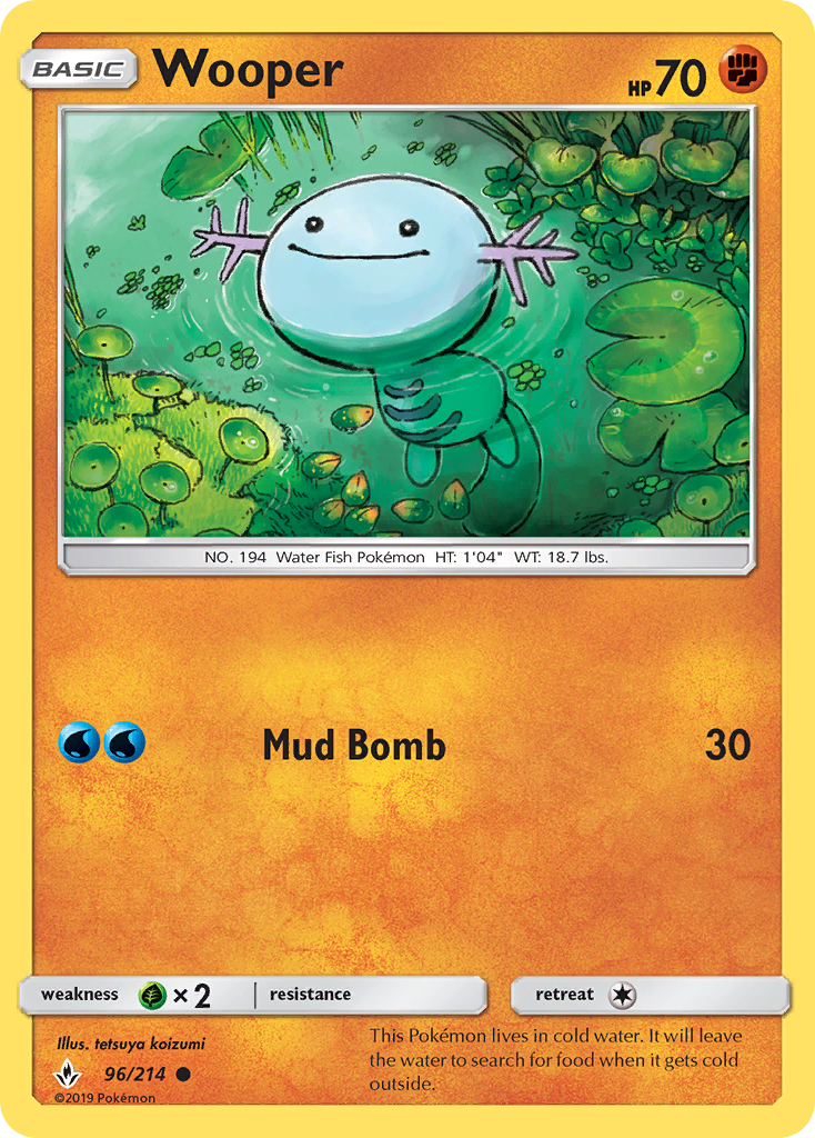 Wooper (96/214) [Sun & Moon: Unbroken Bonds] | Mega City Incorporated