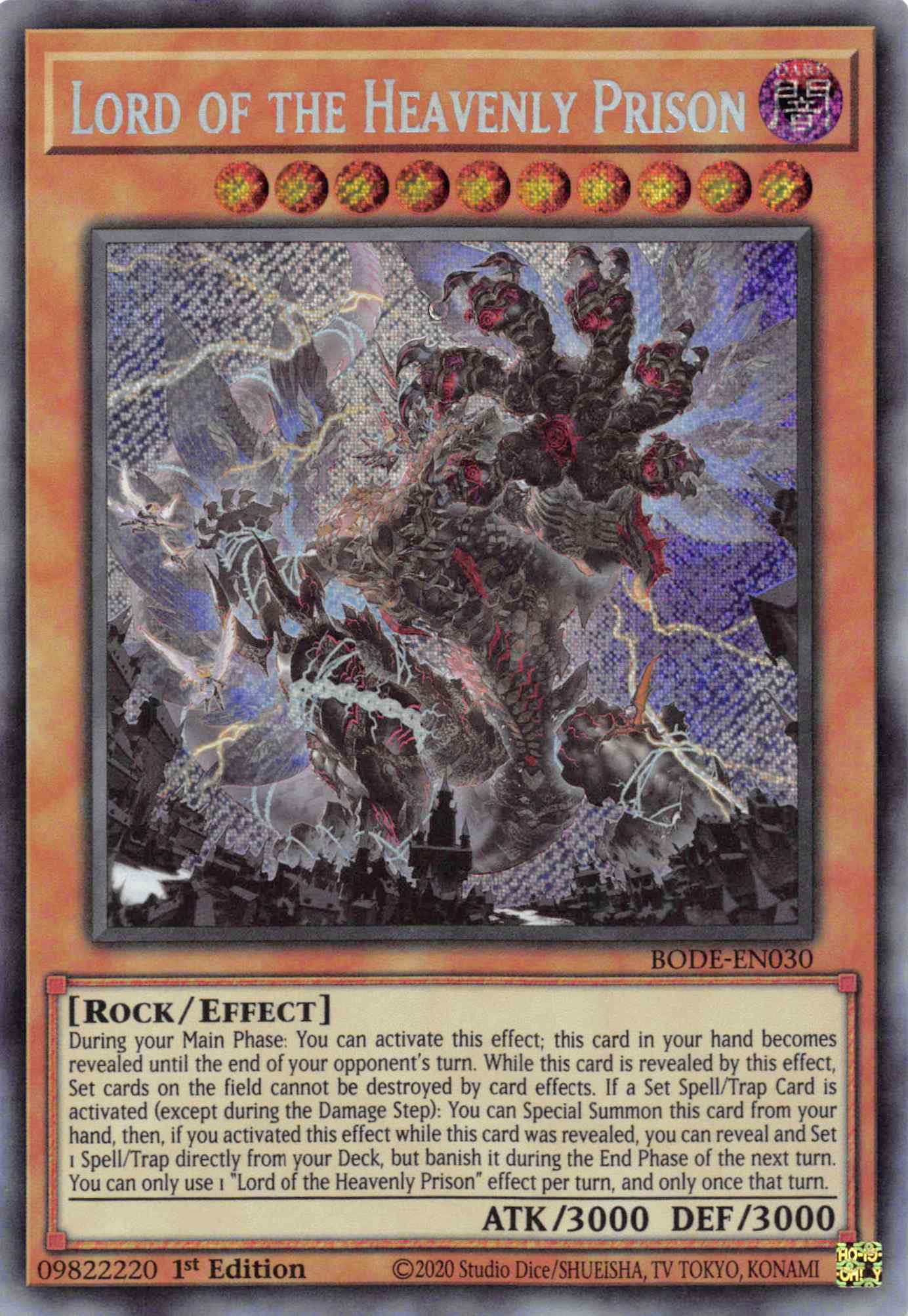 Lord of the Heavenly Prison [BODE-EN030] Secret Rare | Mega City Incorporated
