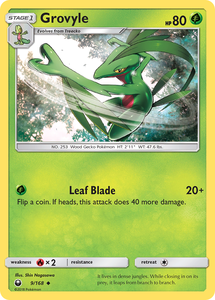 Grovyle (9/168) [Sun & Moon: Celestial Storm] | Mega City Incorporated