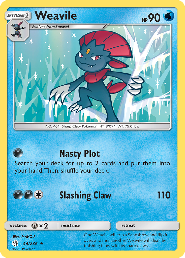 Weavile (44/236) [Sun & Moon: Cosmic Eclipse] | Mega City Incorporated