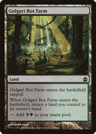 Golgari Rot Farm [Commander 2011] | Mega City Incorporated