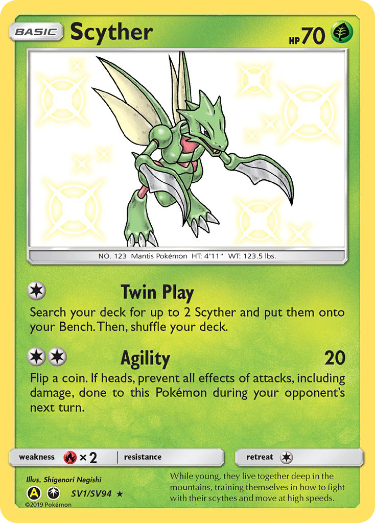 Scyther (SV1/SV94) [Sun & Moon: Hidden Fates - Shiny Vault] | Mega City Incorporated