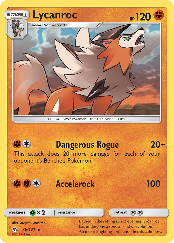 Lycanroc (76/131) [Sun & Moon: Forbidden Light] | Mega City Incorporated