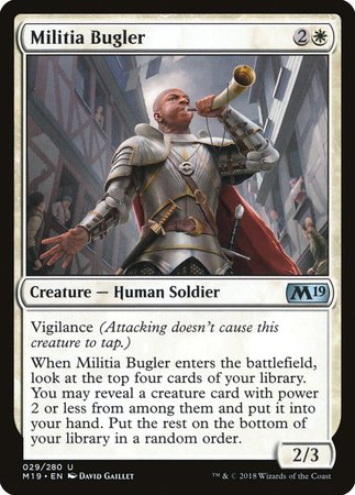 Militia Bugler [Core Set 2019] | Mega City Incorporated