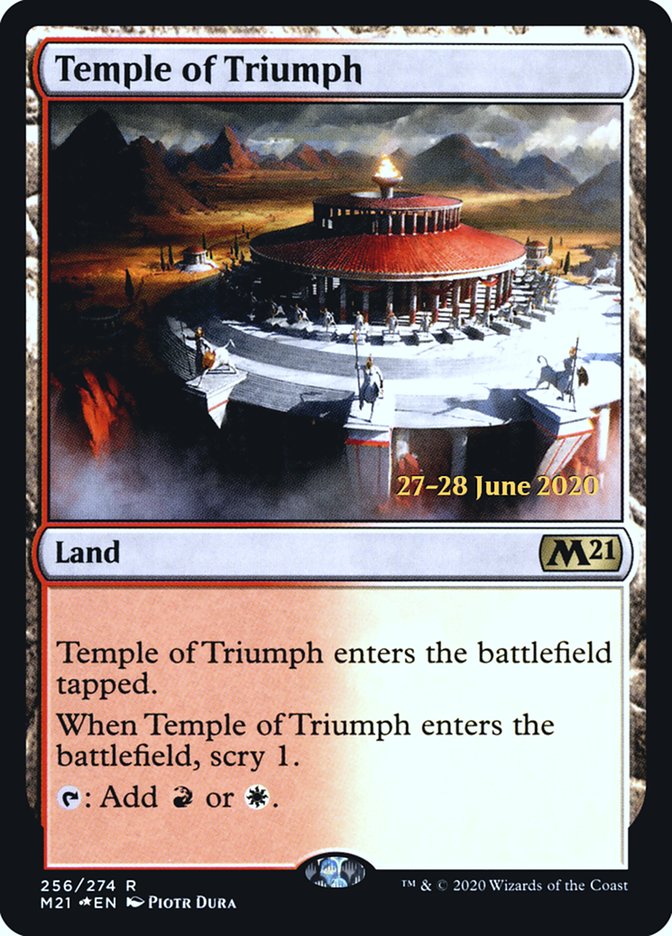 Temple of Triumph  [Core Set 2021 Prerelease Promos] | Mega City Incorporated