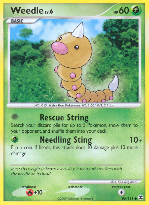 Weedle (86/111) [Platinum: Rising Rivals] | Mega City Incorporated