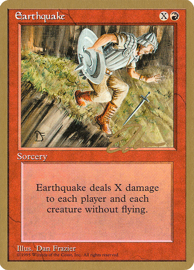 Earthquake (Eric Tam) [Pro Tour Collector Set] | Mega City Incorporated