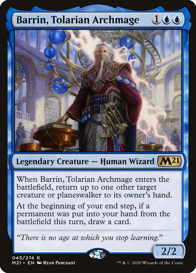 Barrin, Tolarian Archmage (Promo Pack) [Core Set 2021 Promos] | Mega City Incorporated