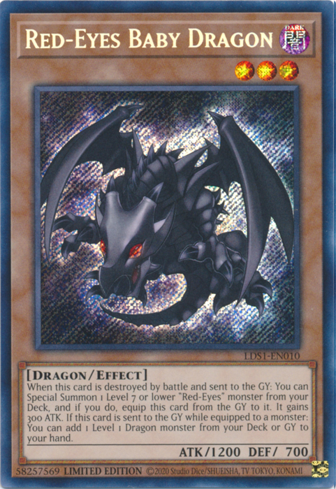 Red-Eyes Baby Dragon [LDS1-EN010] Secret Rare | Mega City Incorporated