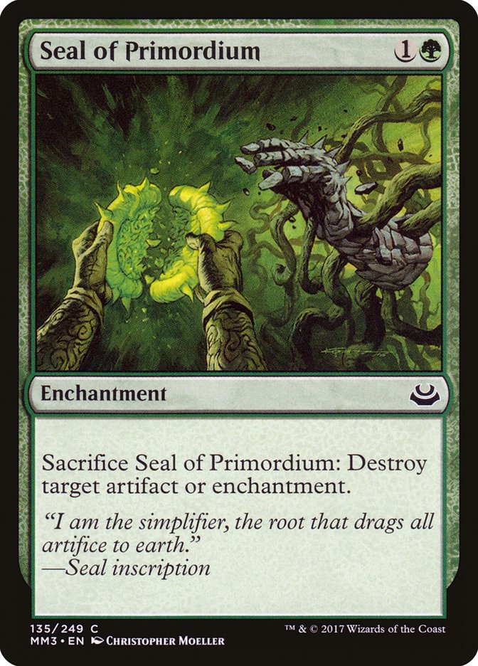 Seal of Primordium [Modern Masters 2017] | Mega City Incorporated