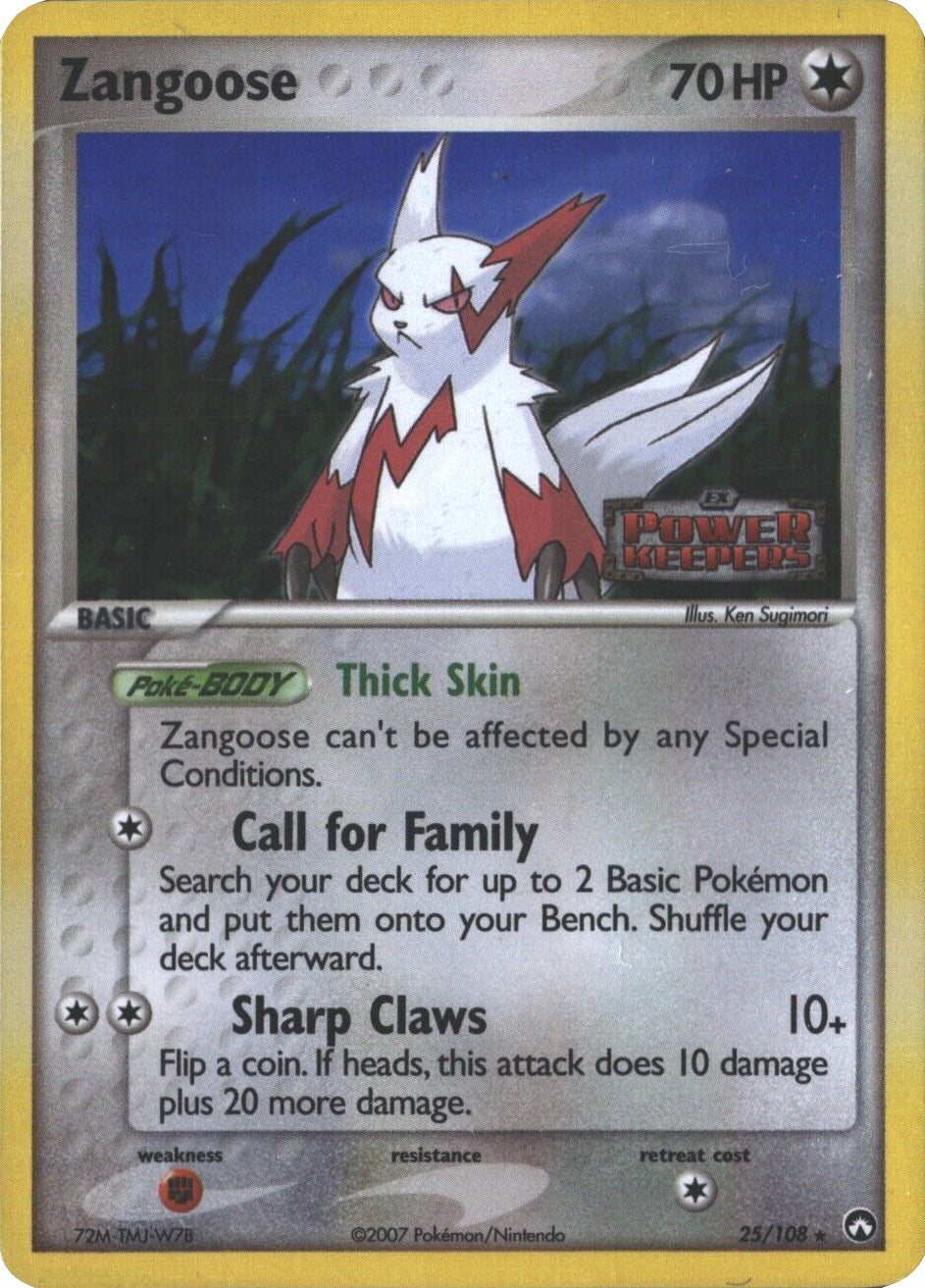 Zangoose (25/108) (Stamped) [EX: Power Keepers] | Mega City Incorporated