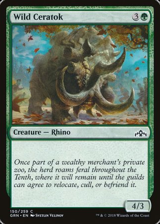 Wild Ceratok [Guilds of Ravnica] | Mega City Incorporated