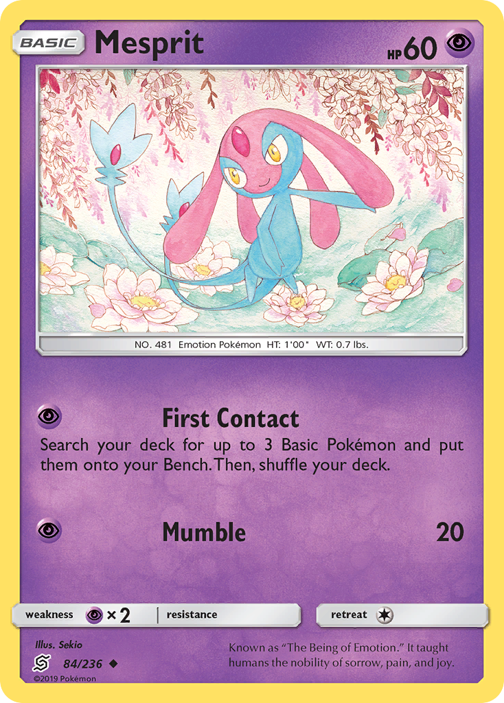 Mesprit (84/236) [Sun & Moon: Unified Minds] | Mega City Incorporated