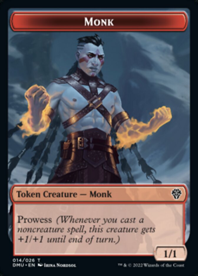 Monk Token [Dominaria United Tokens] | Mega City Incorporated