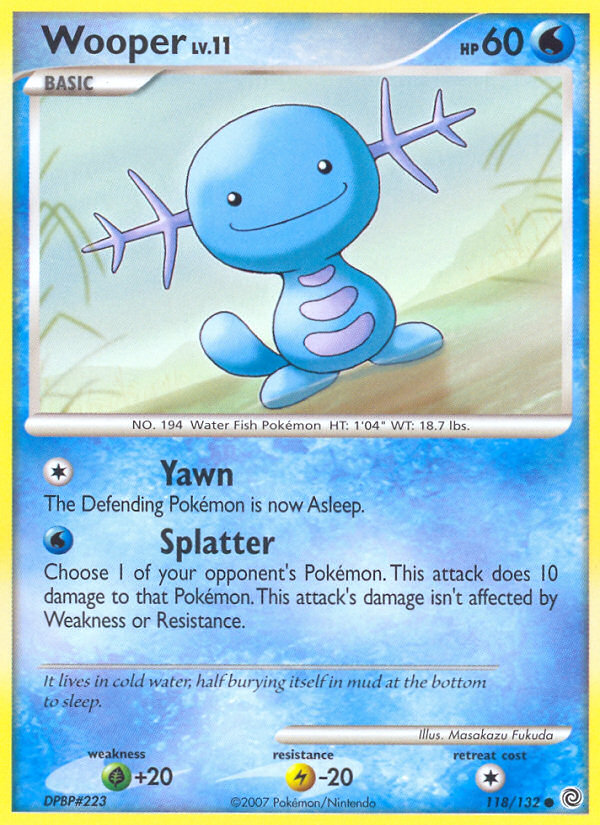 Wooper (118/132) [Diamond & Pearl: Secret Wonders] | Mega City Incorporated