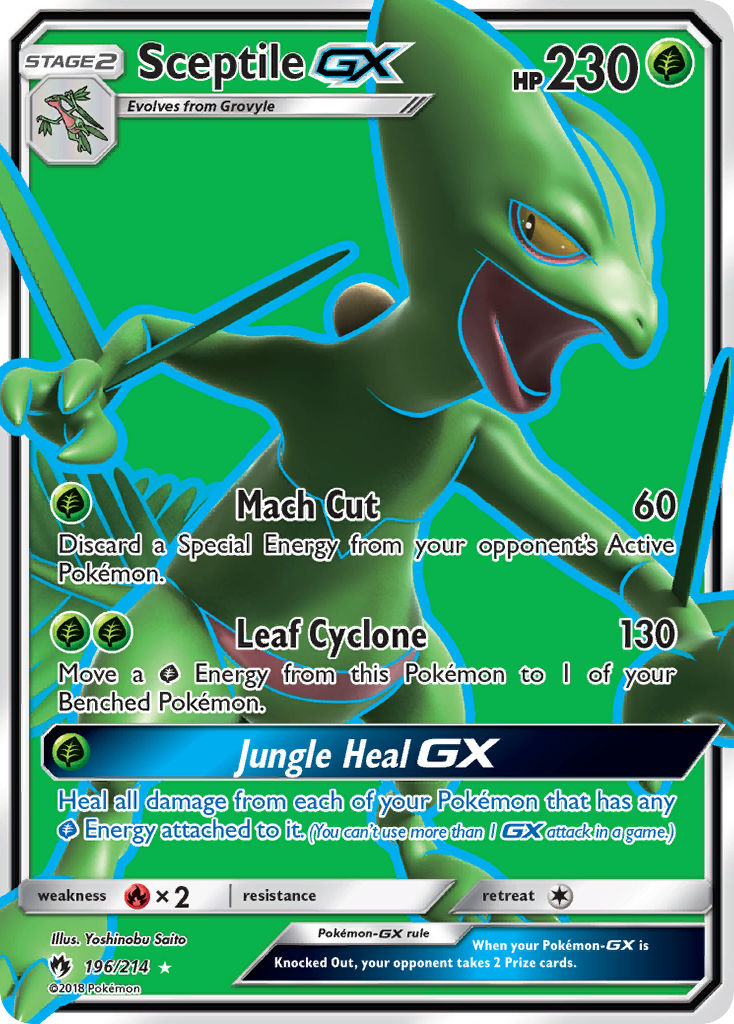 Sceptile GX (196/214) [Sun & Moon: Lost Thunder] | Mega City Incorporated