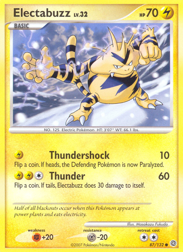 Electabuzz (87/132) [Diamond & Pearl: Secret Wonders] | Mega City Incorporated