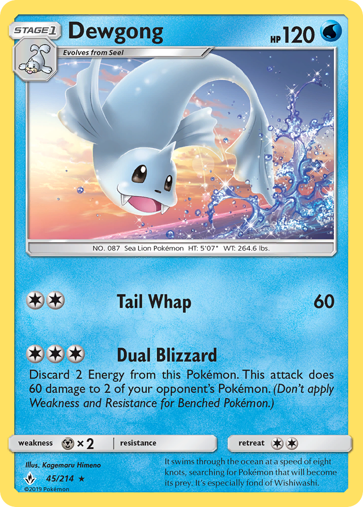 Dewgong (45/214) [Sun & Moon: Unbroken Bonds] | Mega City Incorporated