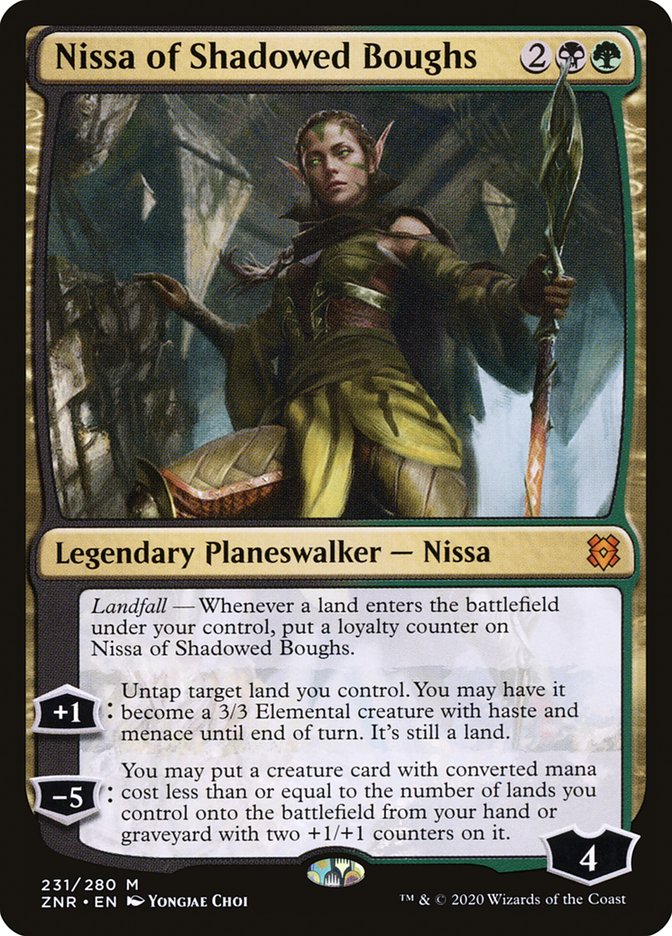 Nissa of Shadowed Boughs [Zendikar Rising] | Mega City Incorporated