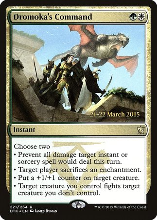 Dromoka's Command [Dragons of Tarkir Promos] | Mega City Incorporated