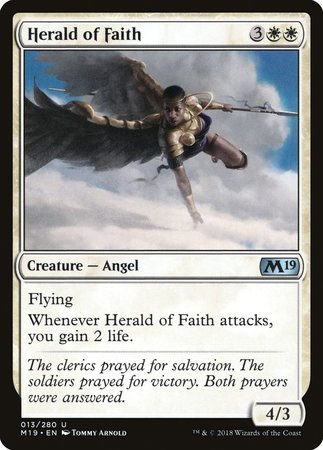 Herald of Faith [Core Set 2019] | Mega City Incorporated