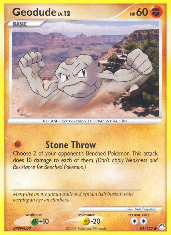 Geodude (84/123) [Diamond & Pearl: Mysterious Treasures] | Mega City Incorporated