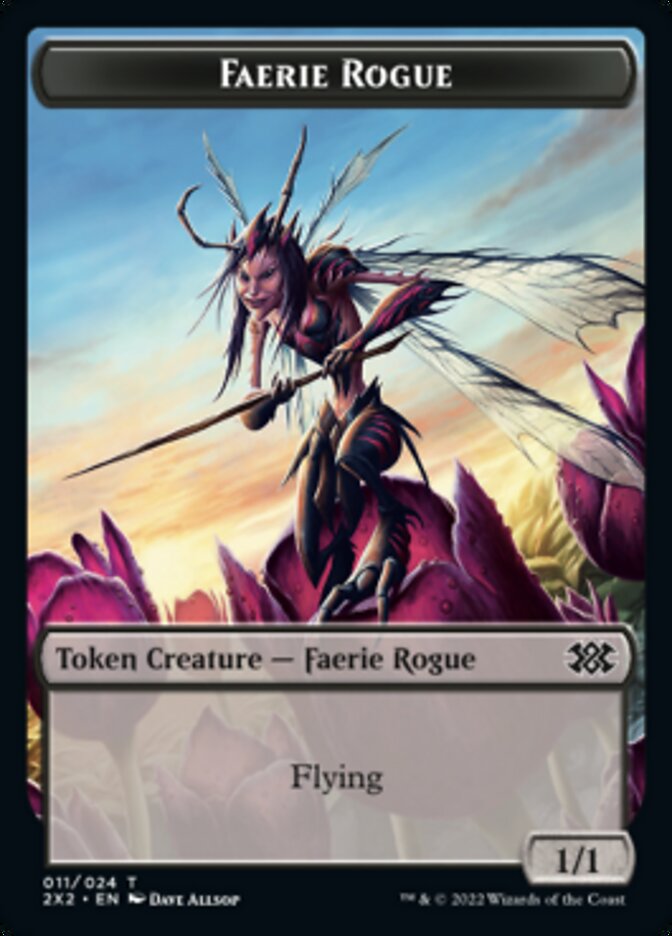 Faerie Rogue // Treasure Double-sided Token [Double Masters 2022 Tokens] | Mega City Incorporated