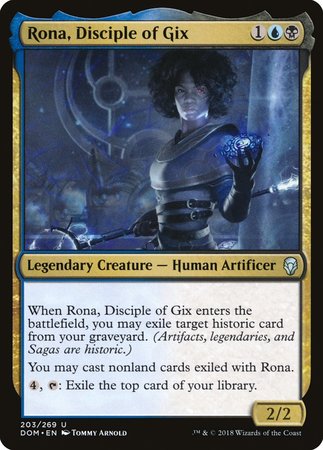 Rona, Disciple of Gix [Dominaria] | Mega City Incorporated