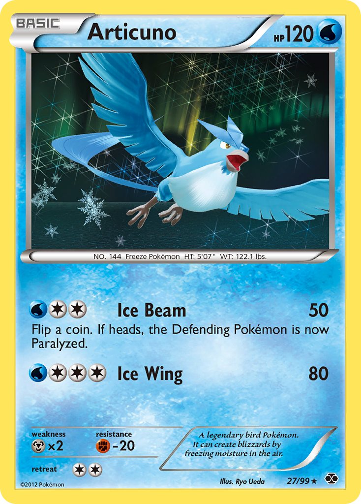 Articuno (27/99) (Blister Exclusive) [Black & White: Next Destinies] | Mega City Incorporated