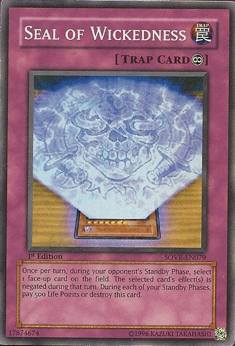 Seal of Wickedness [SOVR-EN079] Super Rare | Mega City Incorporated