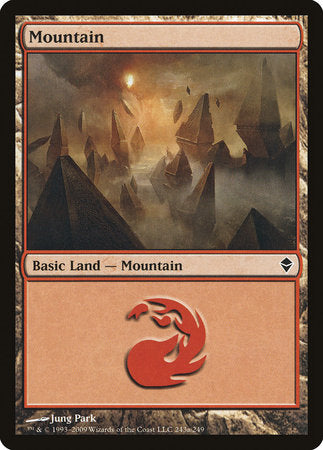 Mountain (243a) [Zendikar] | Mega City Incorporated