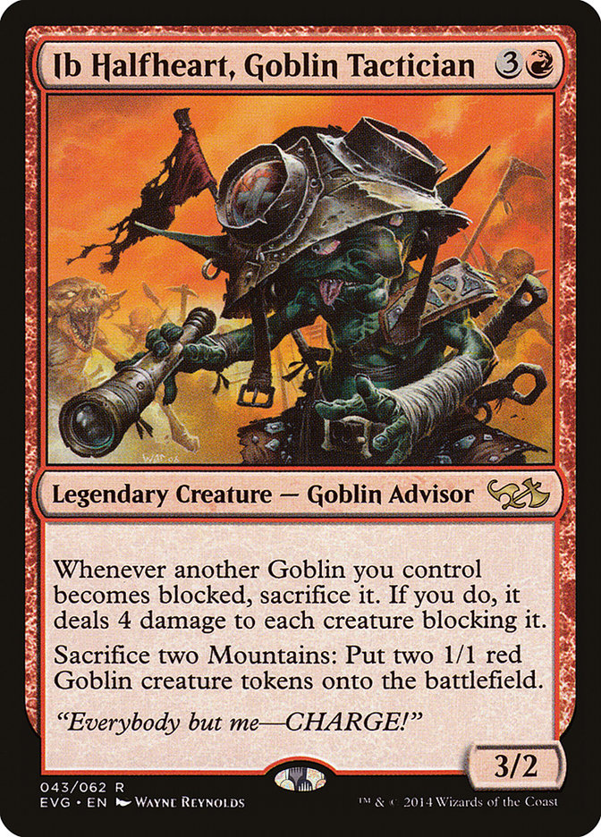 Ib Halfheart, Goblin Tactician (Elves vs. Goblins) [Duel Decks Anthology] | Mega City Incorporated