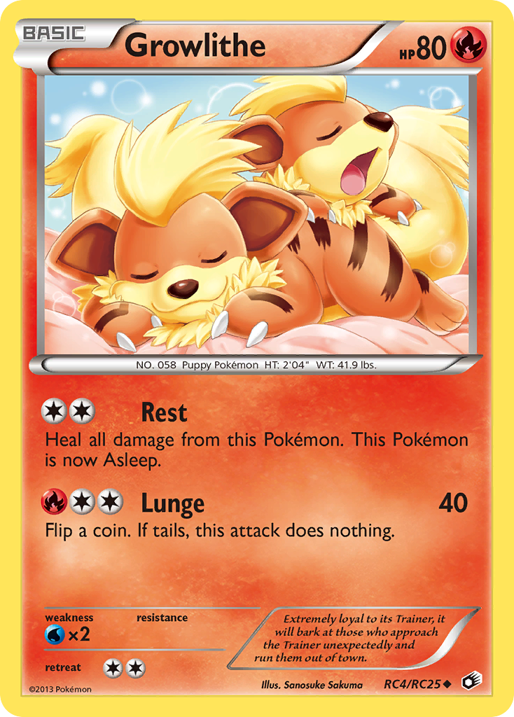 Growlithe (RC4/RC25) [Black & White: Legendary Treasures] | Mega City Incorporated