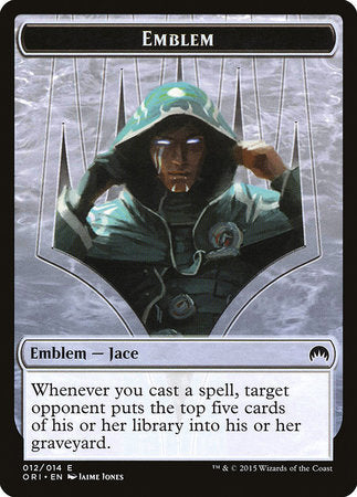 Emblem - Jace, Telepath Unbound [Magic Origins Tokens] | Mega City Incorporated