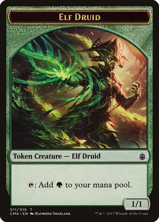 Elf Druid Token (011) [Commander Anthology Tokens] | Mega City Incorporated