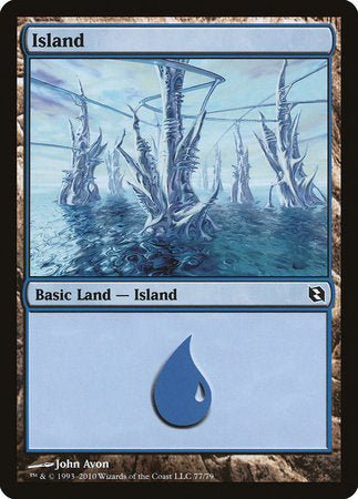 Island (77) [Duel Decks: Elspeth vs. Tezzeret] | Mega City Incorporated